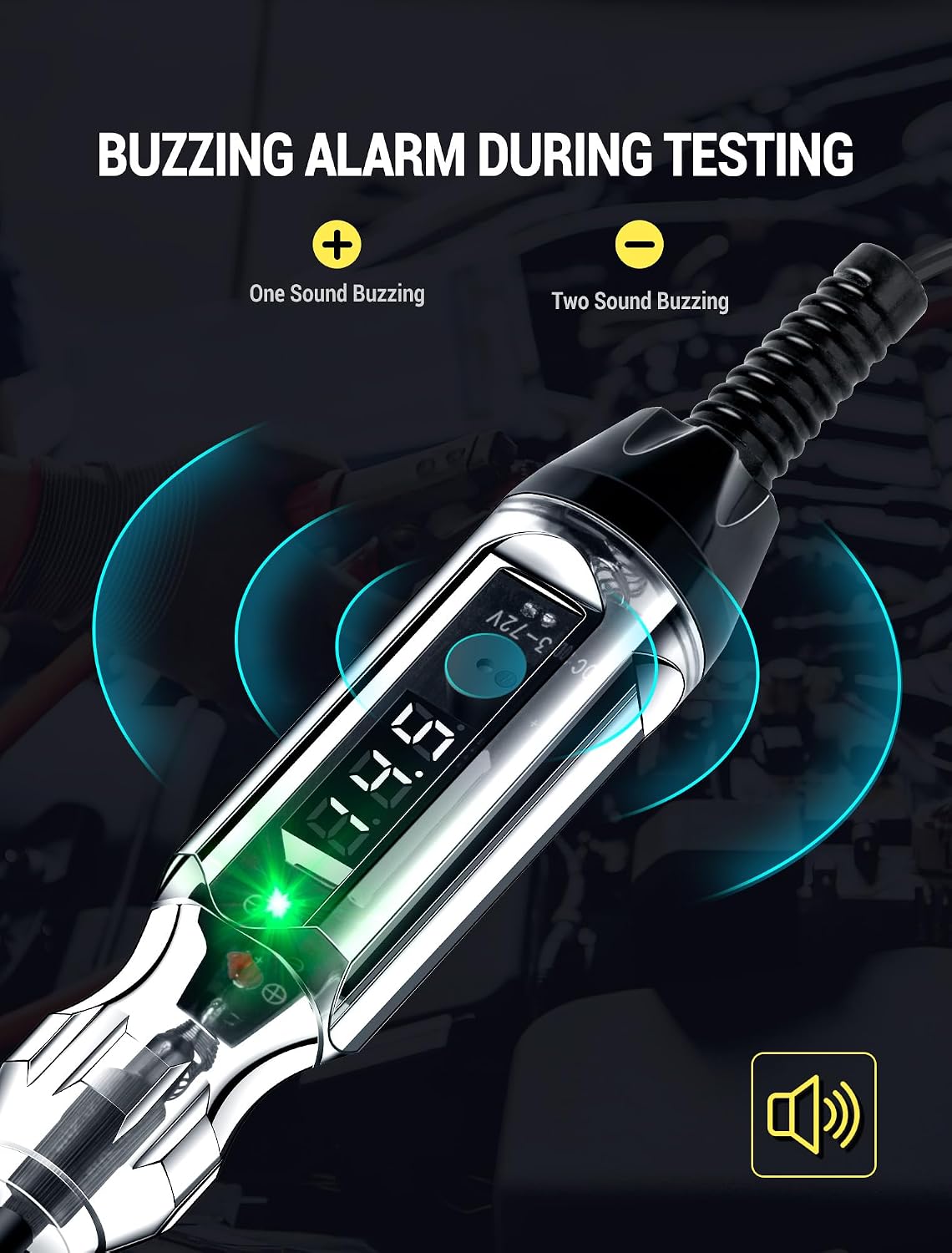 3-72V Buzzer Automotive Test Light Circuit Tester