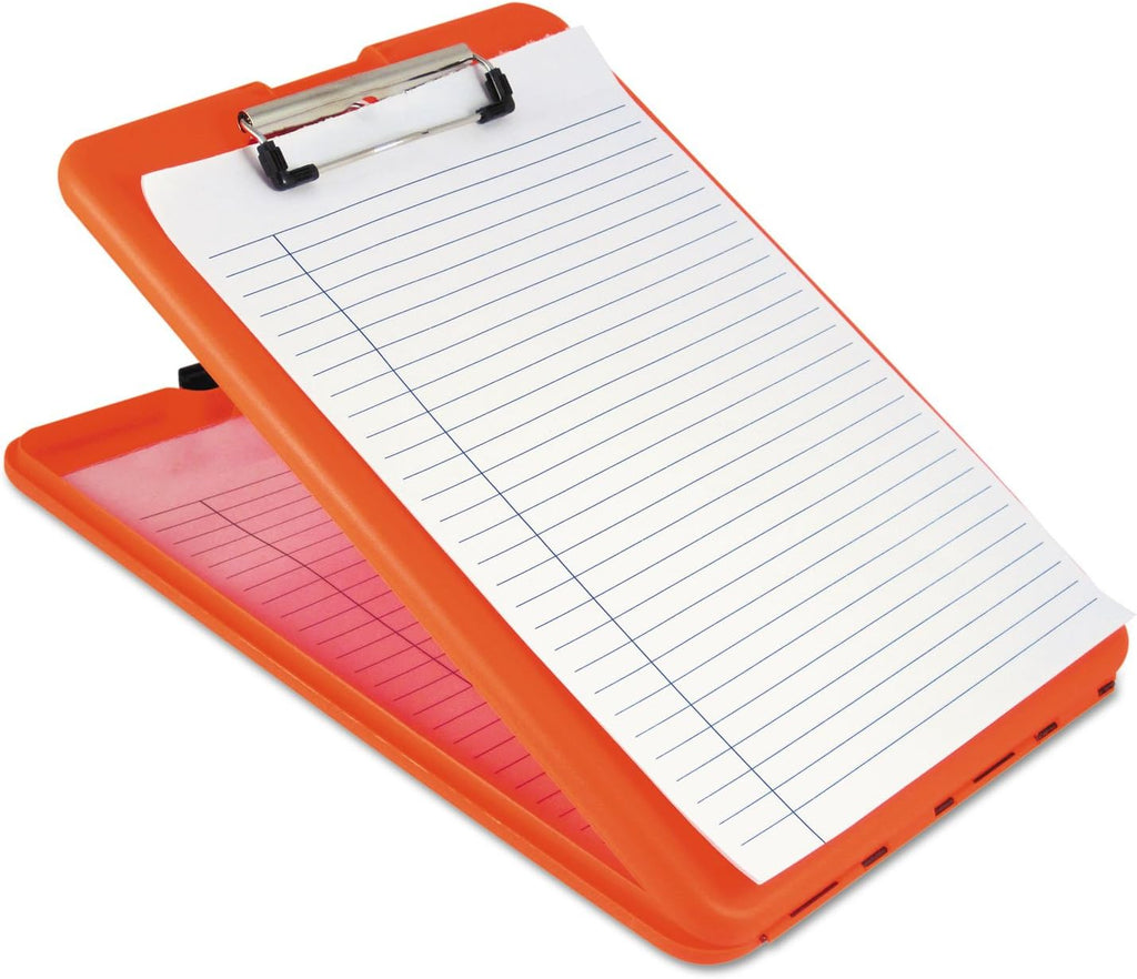 Saunders SlimMate Storage Clipboard, Slim Plastic, Letter Size, Red