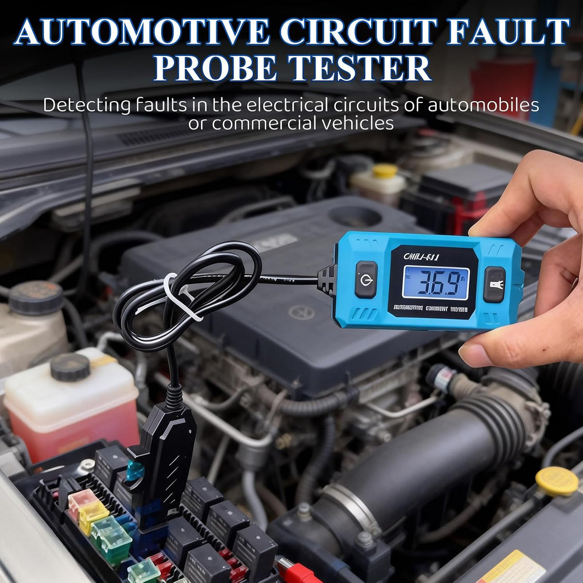 Automotive Circuit Fault Probe Tester, Portable High-Precision 20A 48V Car Circuit Probe