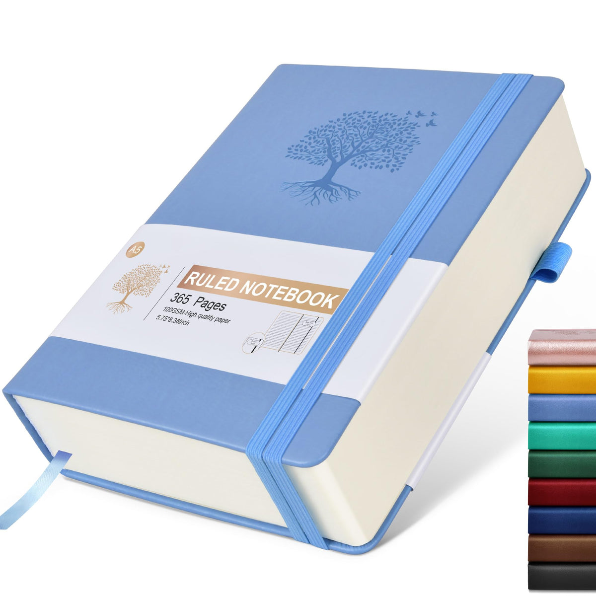 Ansopu Graph Paper Notebook Journal, 360 Numbered Pages Grid Notebooks