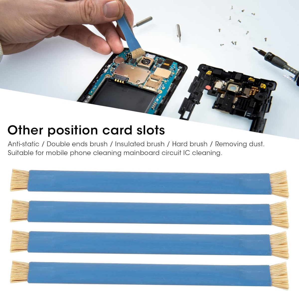 4PCS Flux Remover Flux Brush Circuit Board Cleaner PCB Solder