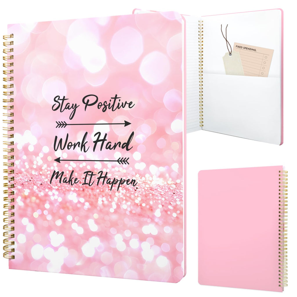 Cute Spiral Notebook 8.5 x 11 Graph Paper Journal A4, Plant Flower