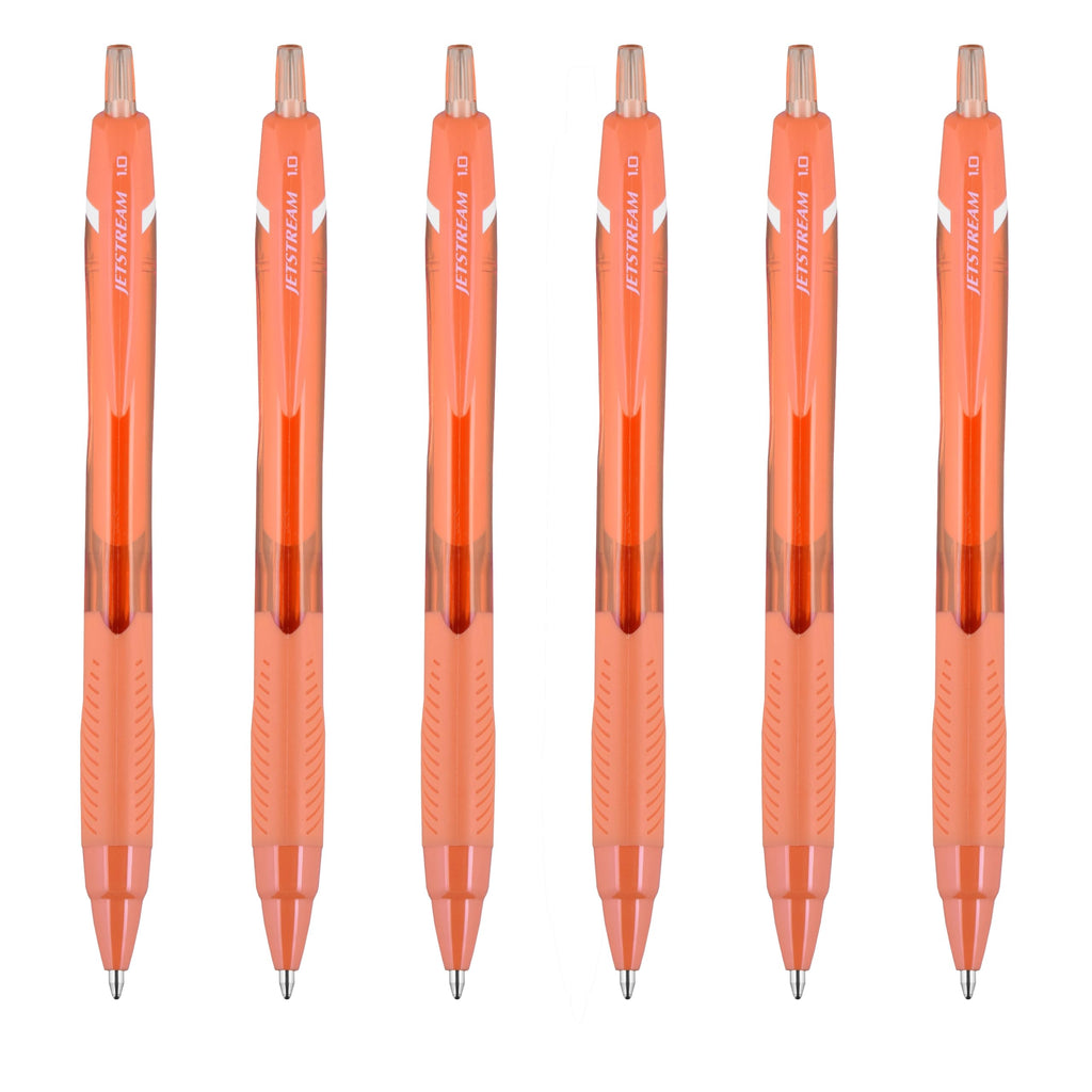 Uni-Ball Jetstream Elements Ballpoint Pen, Medium Point (1.0mm), Black Ink, 6 Pens
