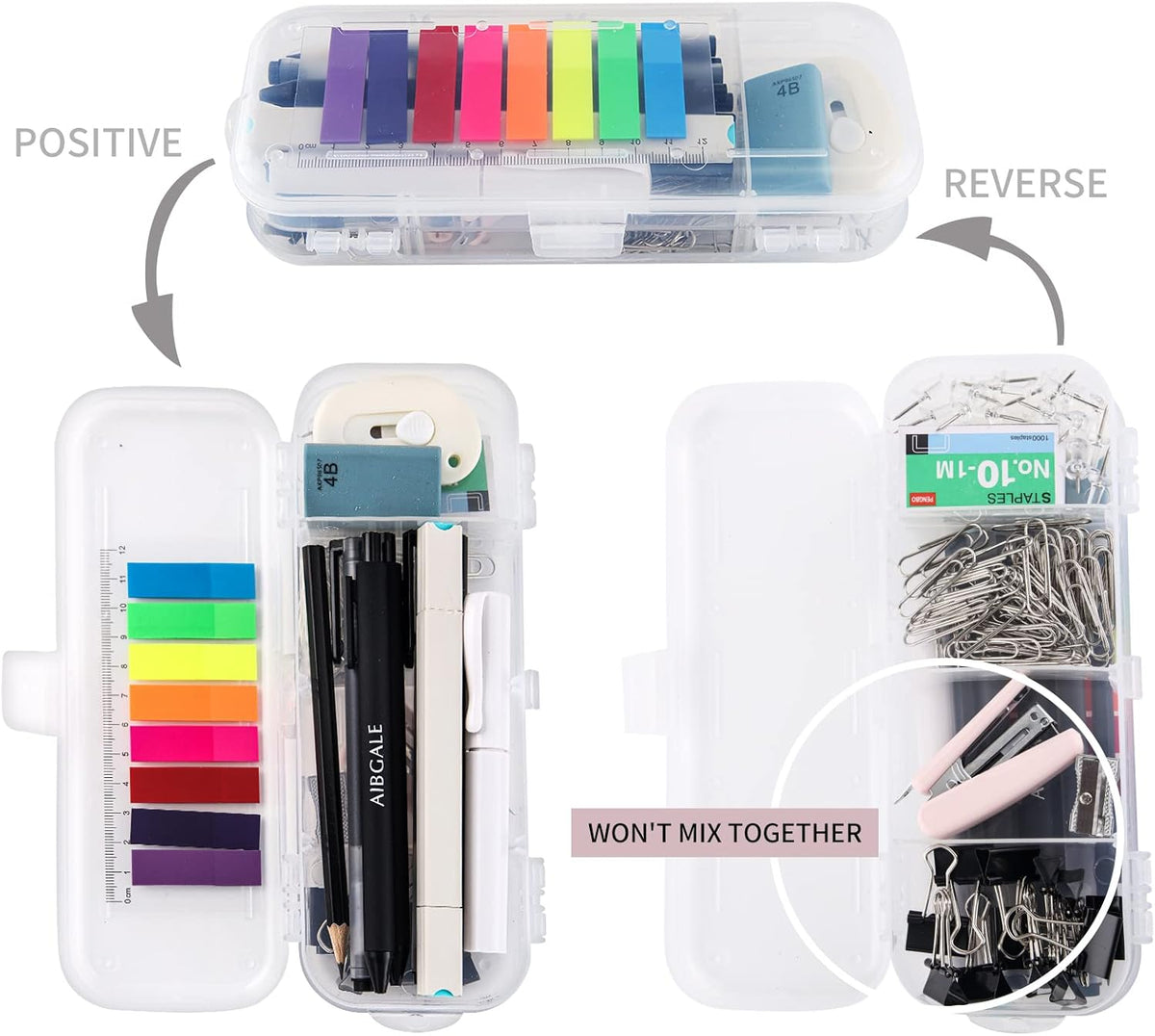 123 Pcs Office Supplies Kit with Desk Organizers, Office Stationery Set