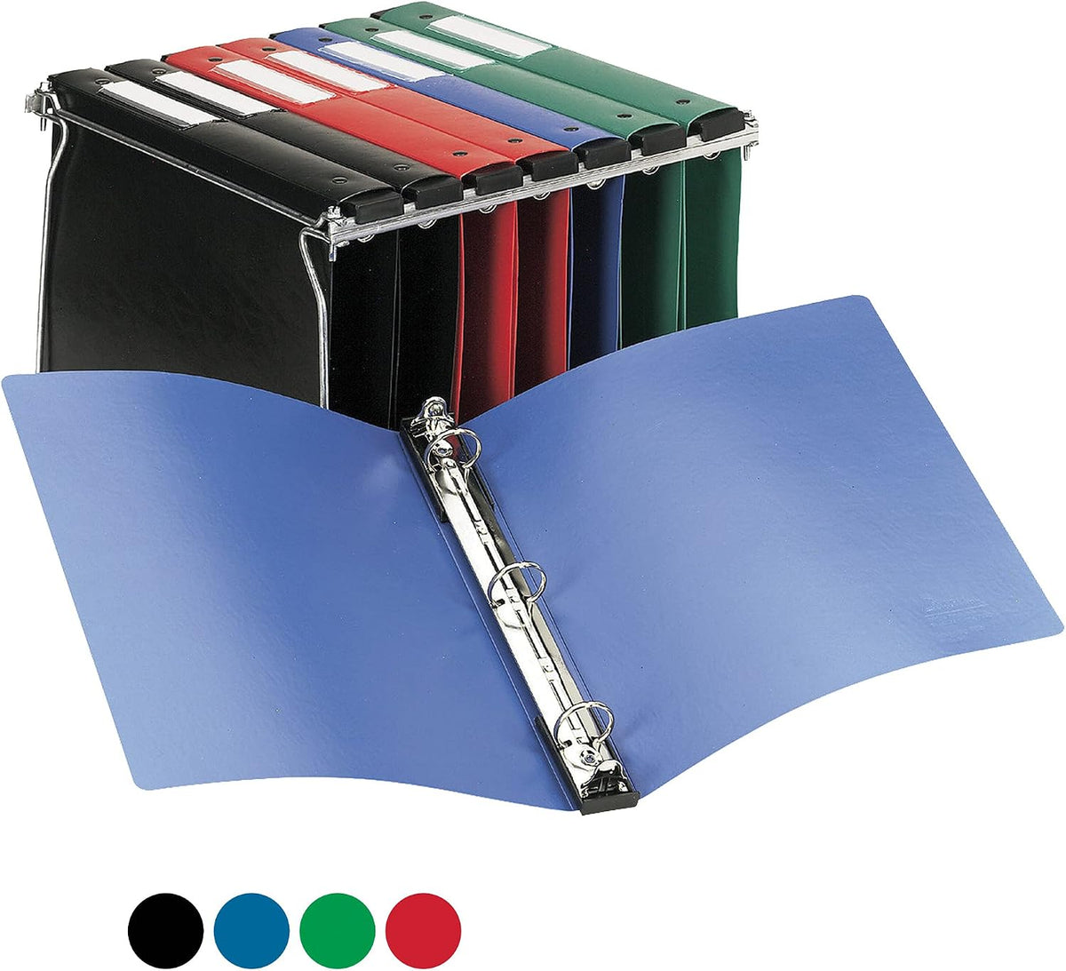 Avery® Hanging Storage 3 Ring Binder, 1" Round Rings, 1 Black Binder