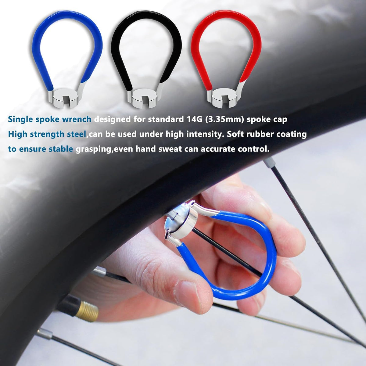 9Pcs Bike Spoke Wrench Tool Kit Bicycle Tire Levers Rim Truing Repair Tools Set Spoke