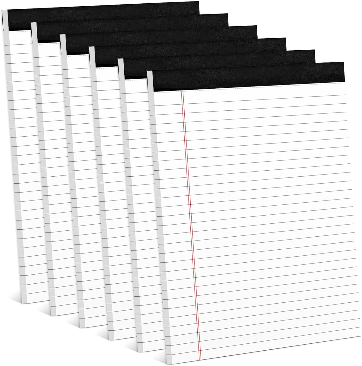 6 Pack 8.5 x 11 Legal Pads Paper Pads 8.5 x 11 White Note Pads for Work