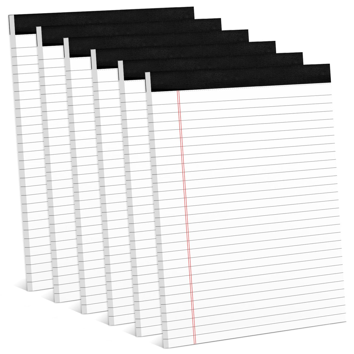 6 Pack 8.5 x 11 Legal Pads Paper Pads 8.5 x 11 White Note Pads for Work