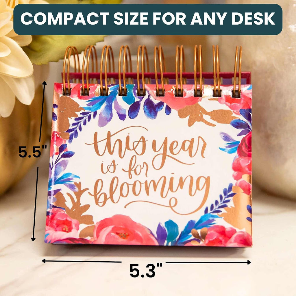 bloom daily planners Undated Perpetual Desk Easel with Motivational Quotes