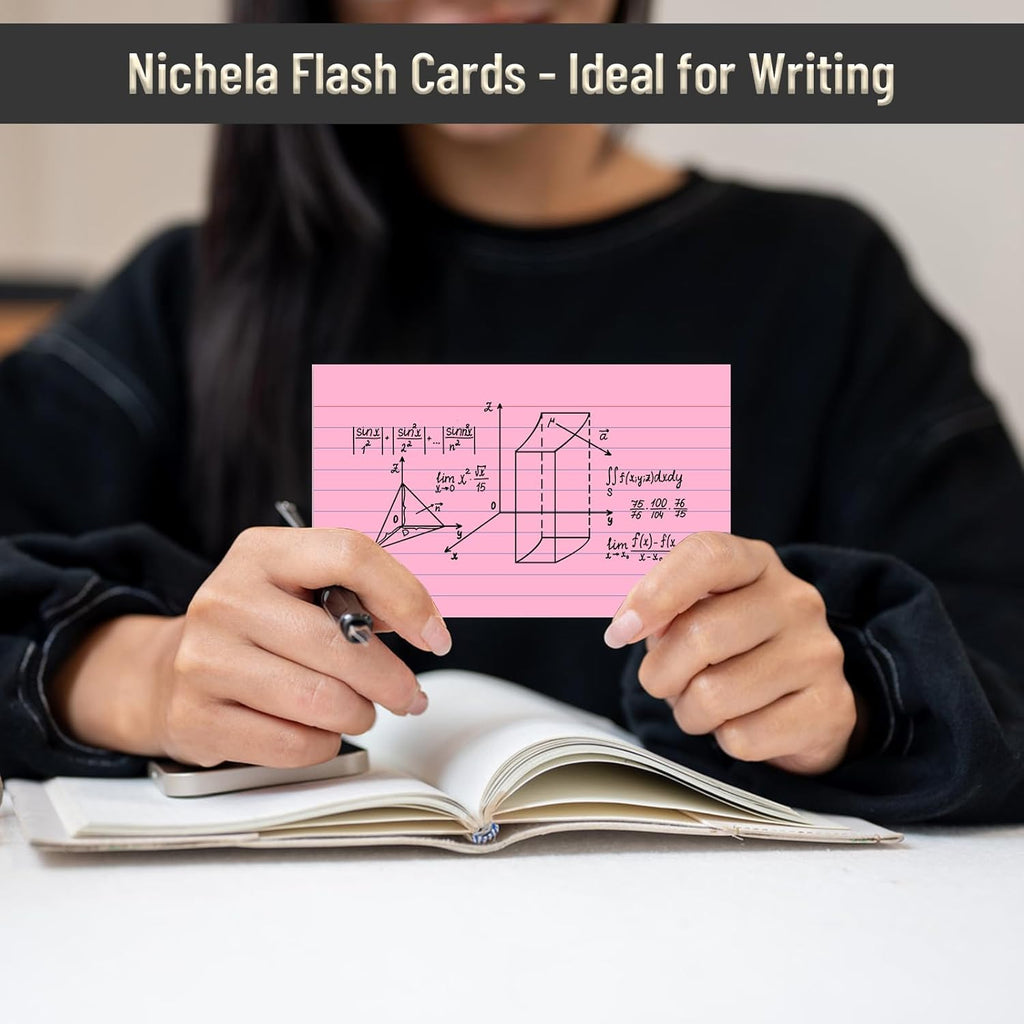 600 Count Colored Index Cards 3 x 5 Inch Ruled Index Cards