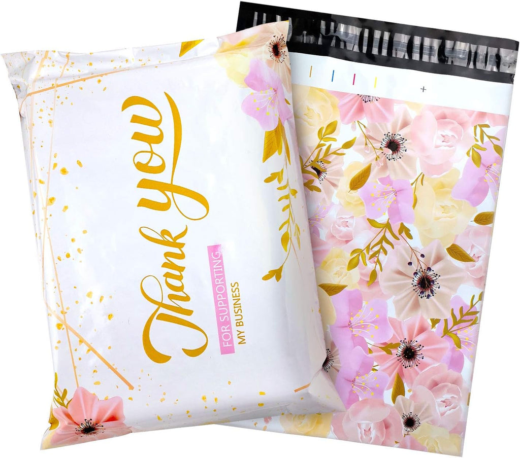 100 Pack Poly Mailers 10x13, Cute Packaging Envelope Mailers Polymailers Packaging for