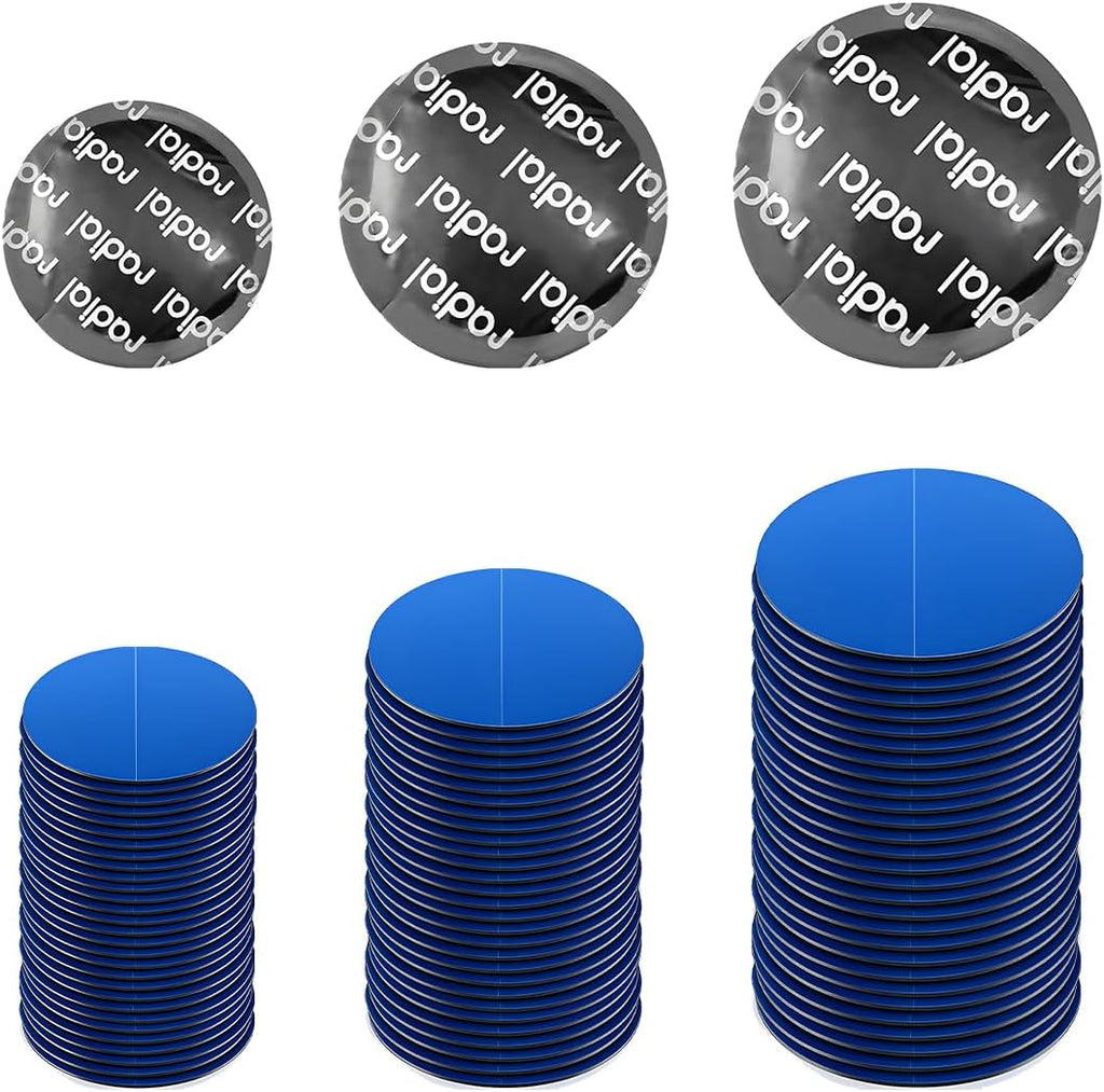 90PCS Tire Repair Patch, 32mm 42mm 58mm Round Tyre Puncture Repair Patch Kit
