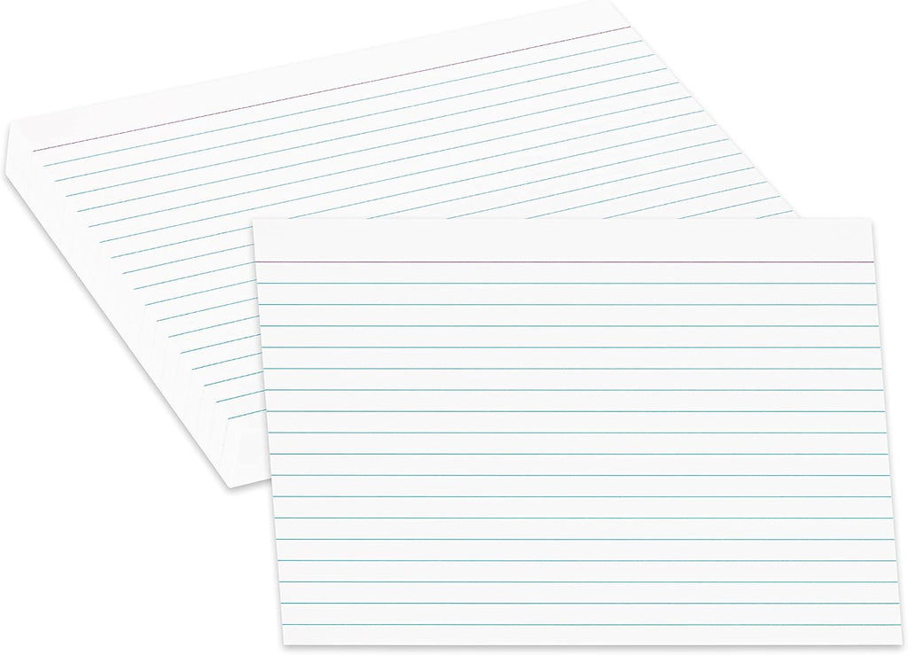 Home Advantage Double Sided Ruled White Index Cards, File Lined Note Cards (5-x-7)