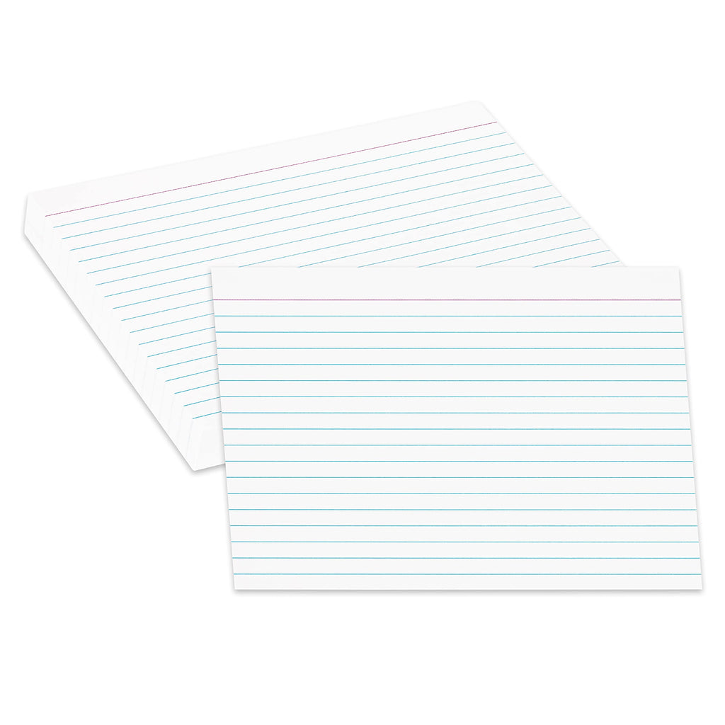 Home Advantage Double Sided Ruled White Index Cards, File Lined Note Cards (5-x-7)