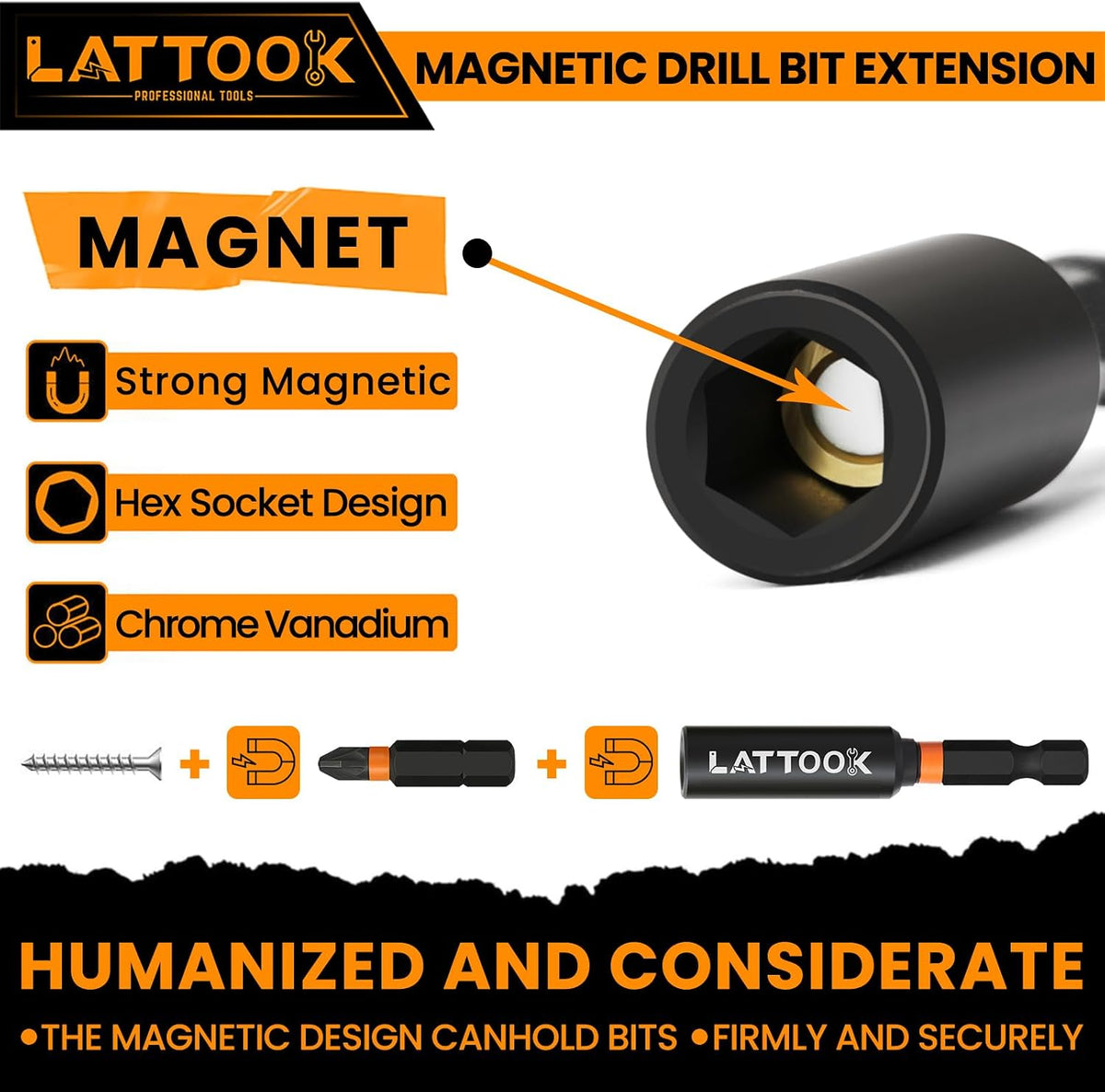 1/4'' Magnetic Drill Extension Bit Holder