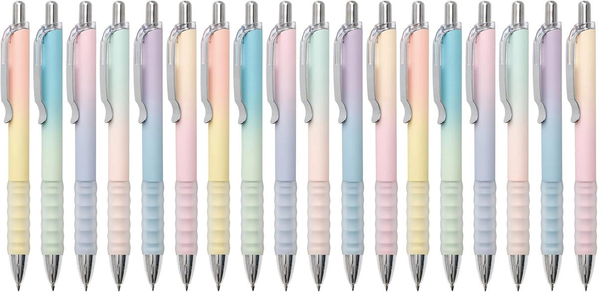 Aisibeiger Gel Pens Fine Point 0.7mm Black Ink Gel Pen Retractable Cute Pens for Smooth