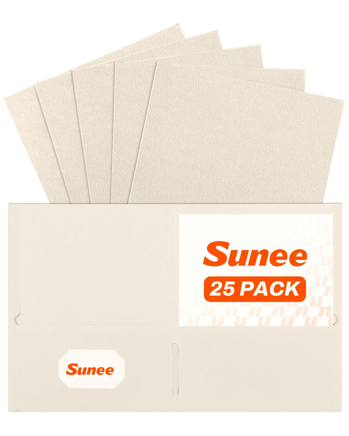 SUNEE Folders with Pockets(25 Pack, Assorted Colors)