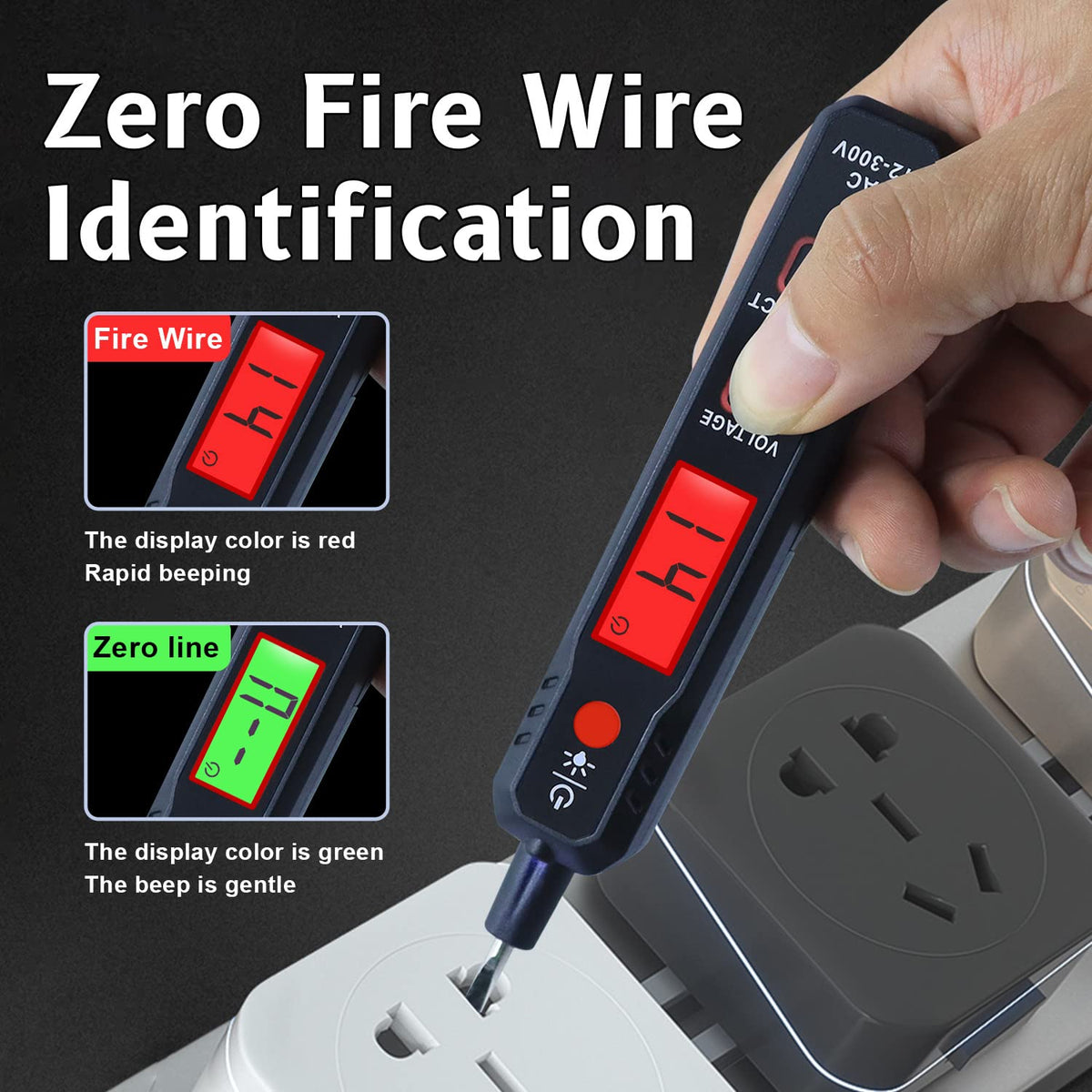Xin Tester 12V-300V AC Voltage Tester/Non-Contact and Contact Voltage Pen Tester