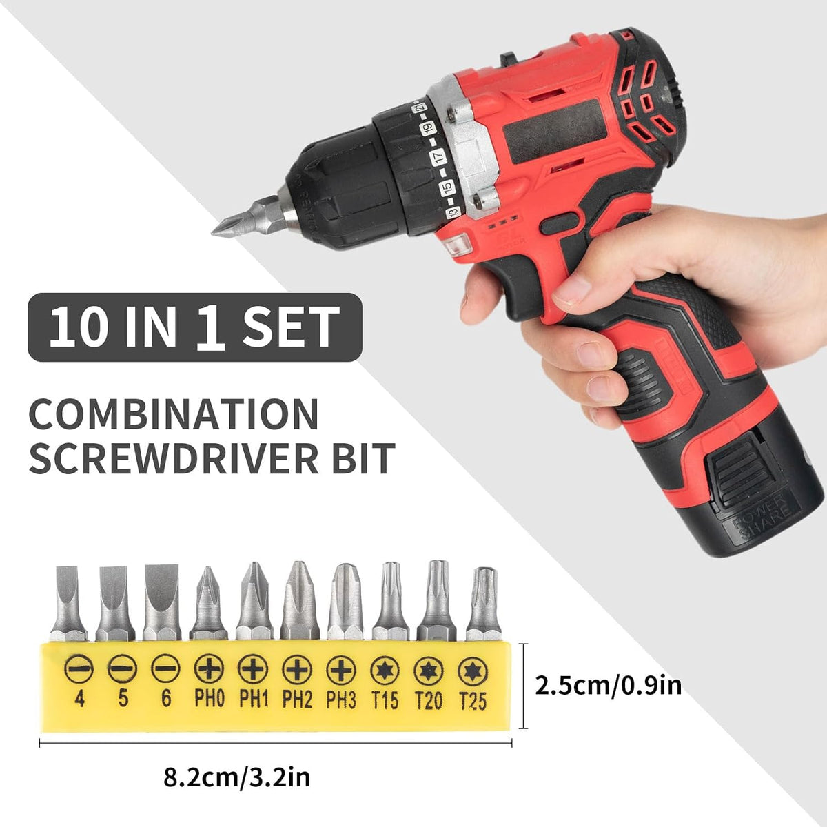 17 Pcs Flexible Drill Bit Extension Set & 105° Right Angle Drill Attachment