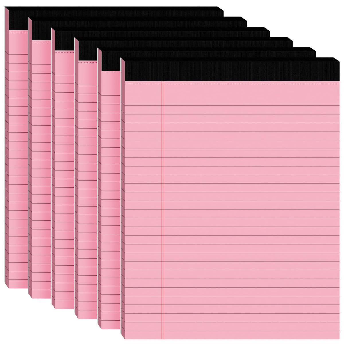 5pcs Legal Pads 8.5 x 11, Color Notepads 8.5 x 11 In, Perforate Wide Ruled