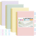 Umriox Small Spiral Notebook, 4 Pack 5.9" x 8.3" College Ruled Notebook