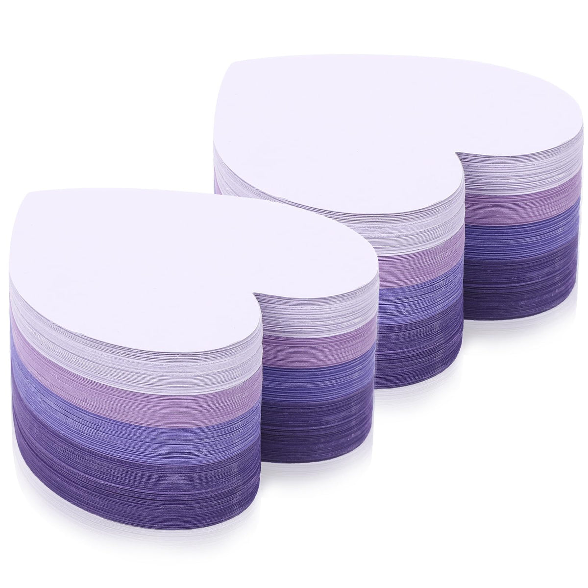 300 Pcs Index Card Heart Shaped Note Cards Blank Index Cards 3x3 Pink Note Cards Colors