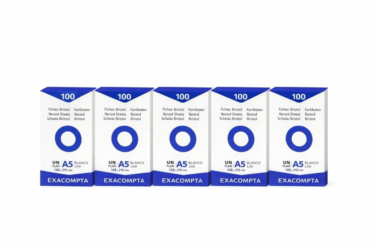 Exacompta Index Cards 3X5 Inch 100Pk