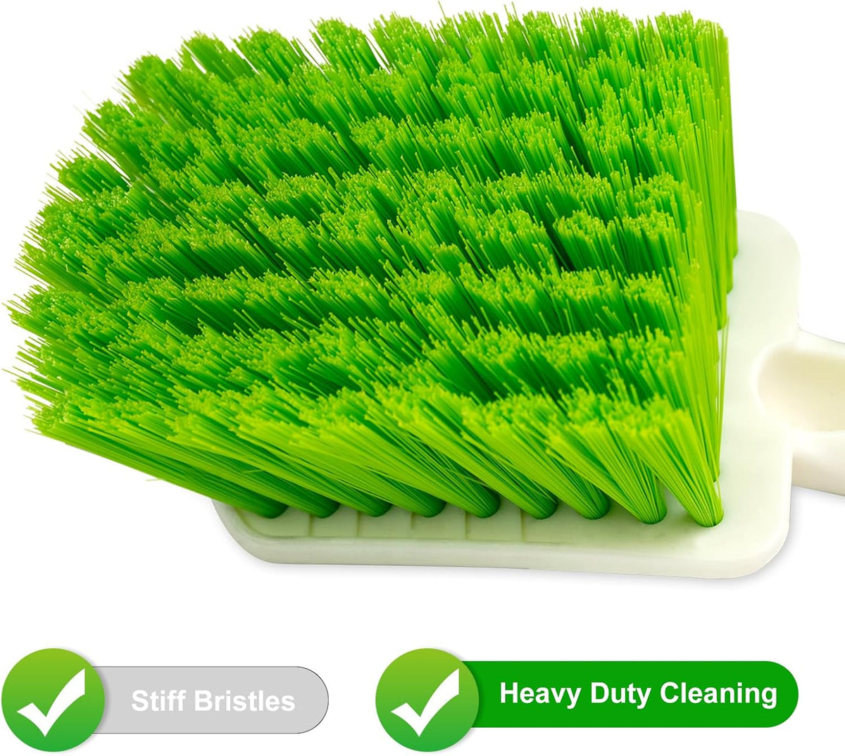 2 Pack Car Wash Brush, Tire Brush for Cleaning Tires, Soft & Stiff Bristle Wheel Cleaner