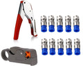 Gaobige Coax Cable Crimper Tool Kit, rg6 rg59 Coaxial Compression Tool