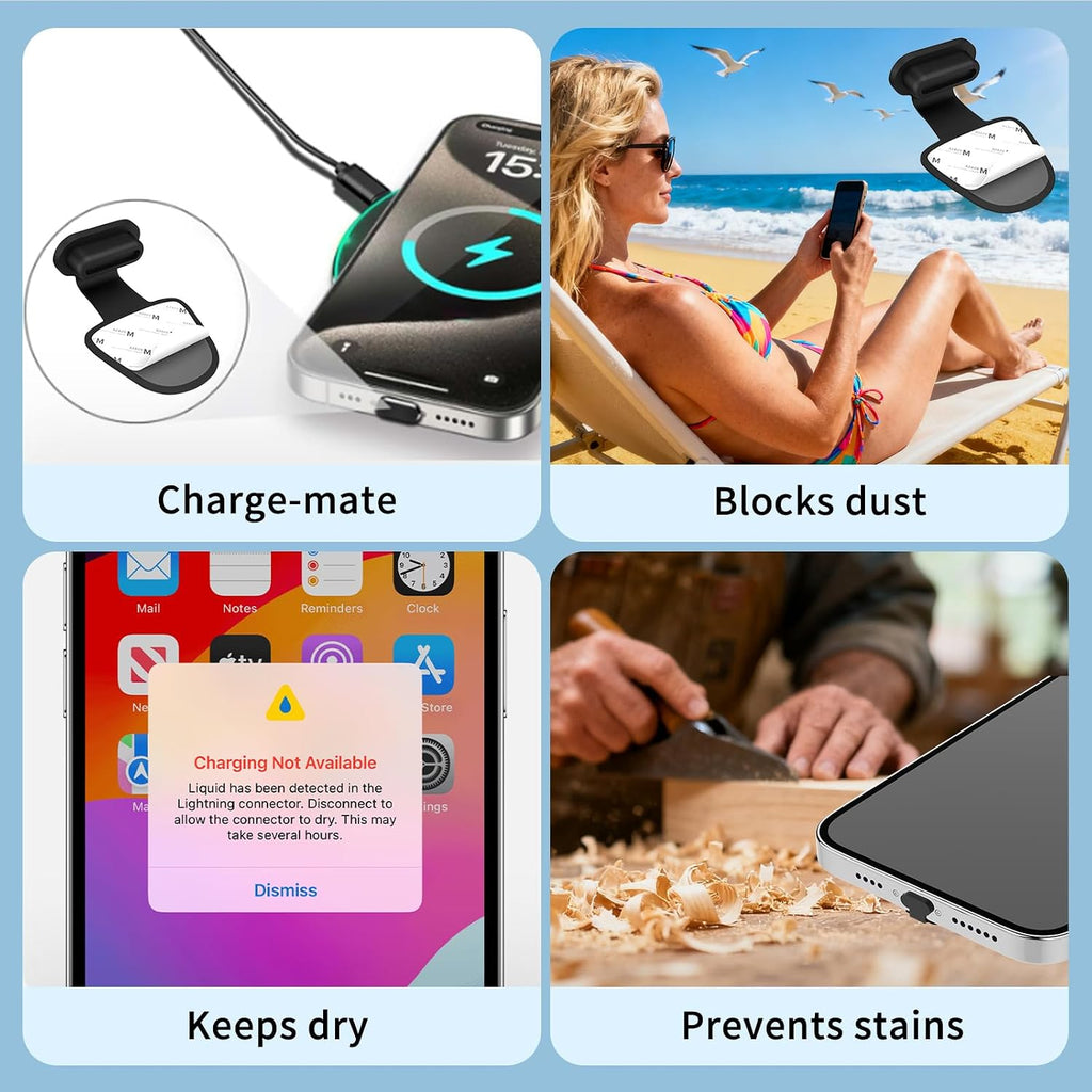 (10-Pack) Anti Loss USB C Dust Plug,C-Type Port Dust Plug