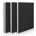 EUSOAR Spiral Lined Notebook, A5 3packs 5.5"X8.3" 120 Pages Hardcover Lined Travel