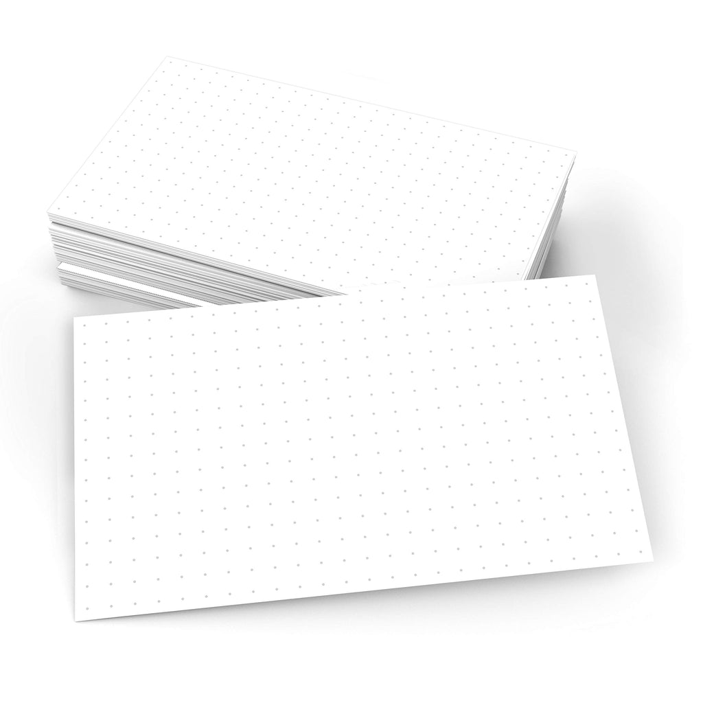 321Done Graph Index Cards, 4x6, Set of 50, 0.25" Grid Squares, White