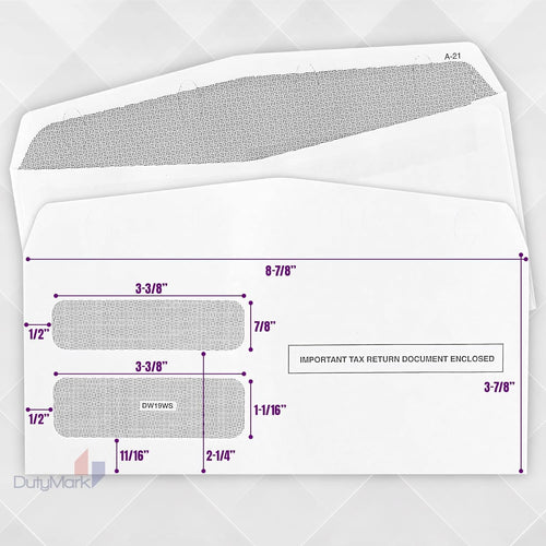 1099 Nec Tax Envelopes, Designed for Printed 1099 Laser NEC Forms from Quickbooks or