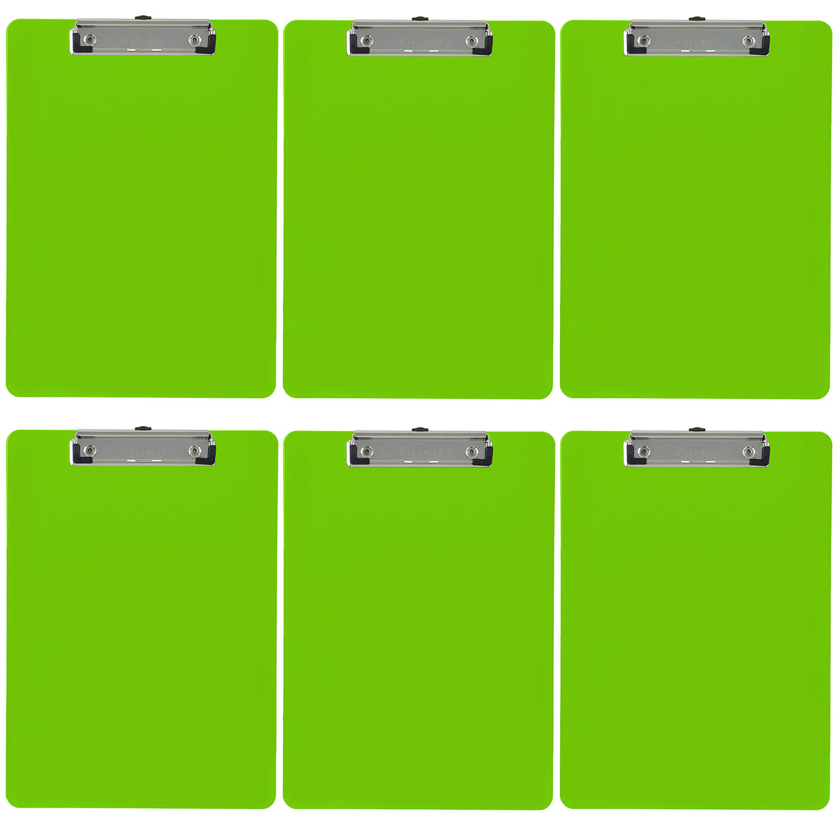 Trade Quest Black Plastic Clipboards Letter Size Low Profile (6-Pack)