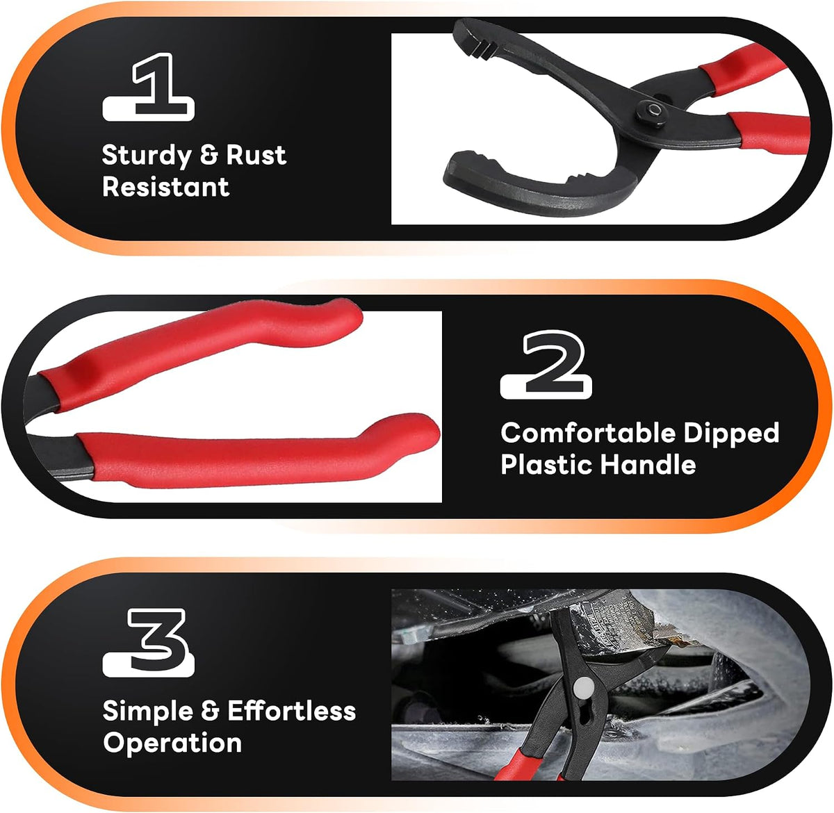 12'' Oil Filters Removal Specialty Tool Oil Filter Wrench