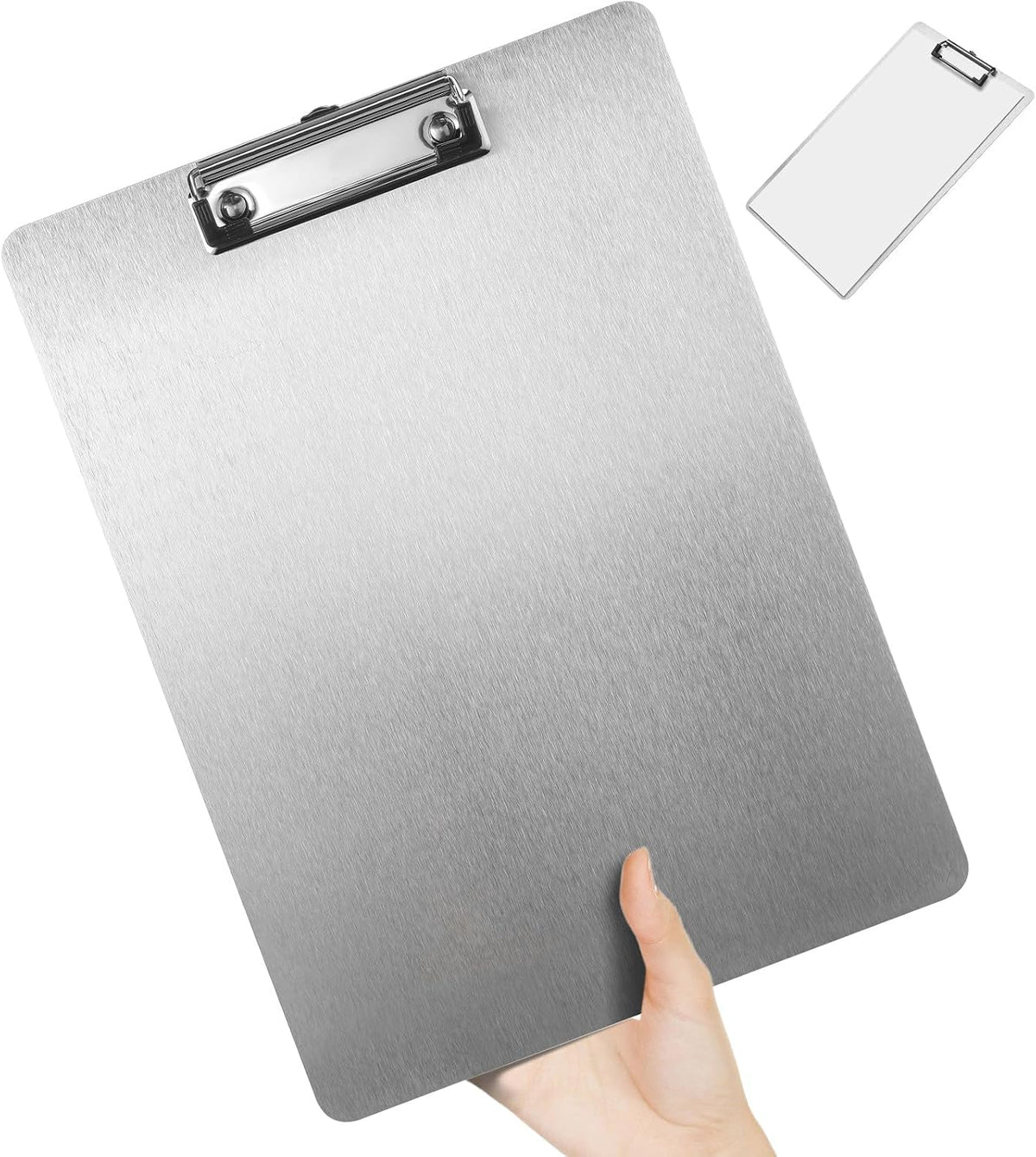 1 Pcs Stainless Steel Contractor Clipboard 9 x 12.5 Inch Letter A4
