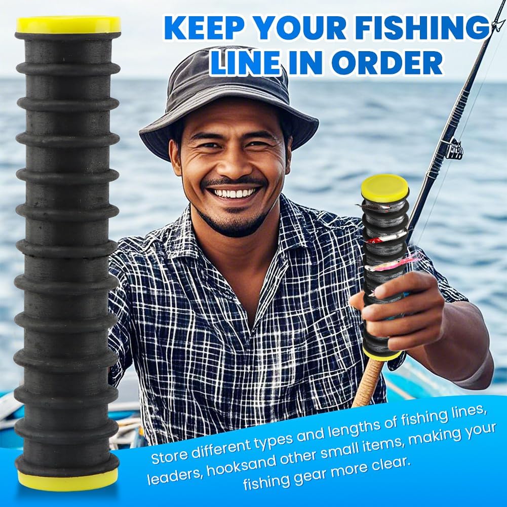 3 Pcs Fishing Line Storage Organizer, 12-Slot Fish Leader Holder