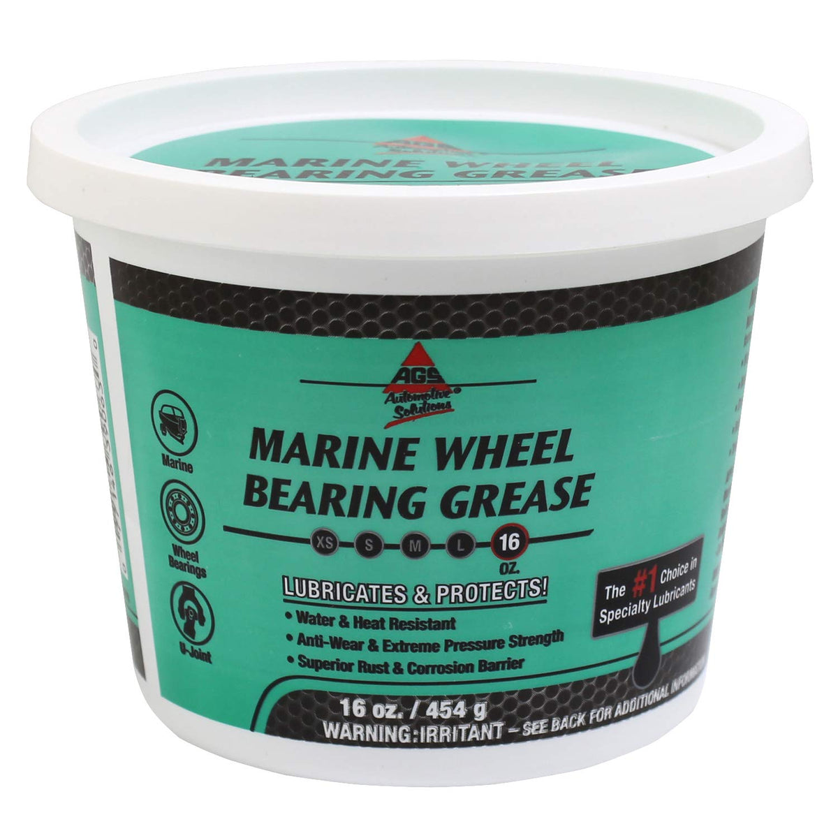 AGS Marine Wheel Bearing Grease - Multi-Purpose Lithium Complex Grease for Rust and