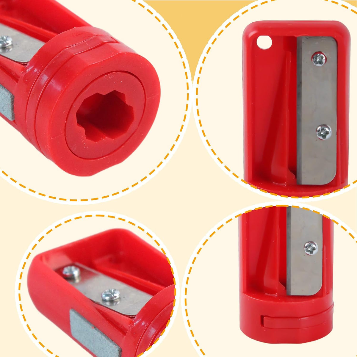 12 Pack Carpenter Pencil Sharpener Portable Manual Pencil Sharpener Cutter Woodworking
