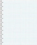 A4 TUL Discbound Grid Filler Paper - 11 Disc Graph Paper