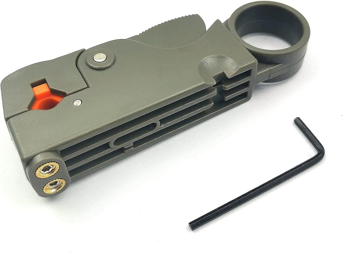 FainWan Cable Stripper Coaxial Wire Coax Stripping Tool RG6 RG11 RG58 RG59 Universal