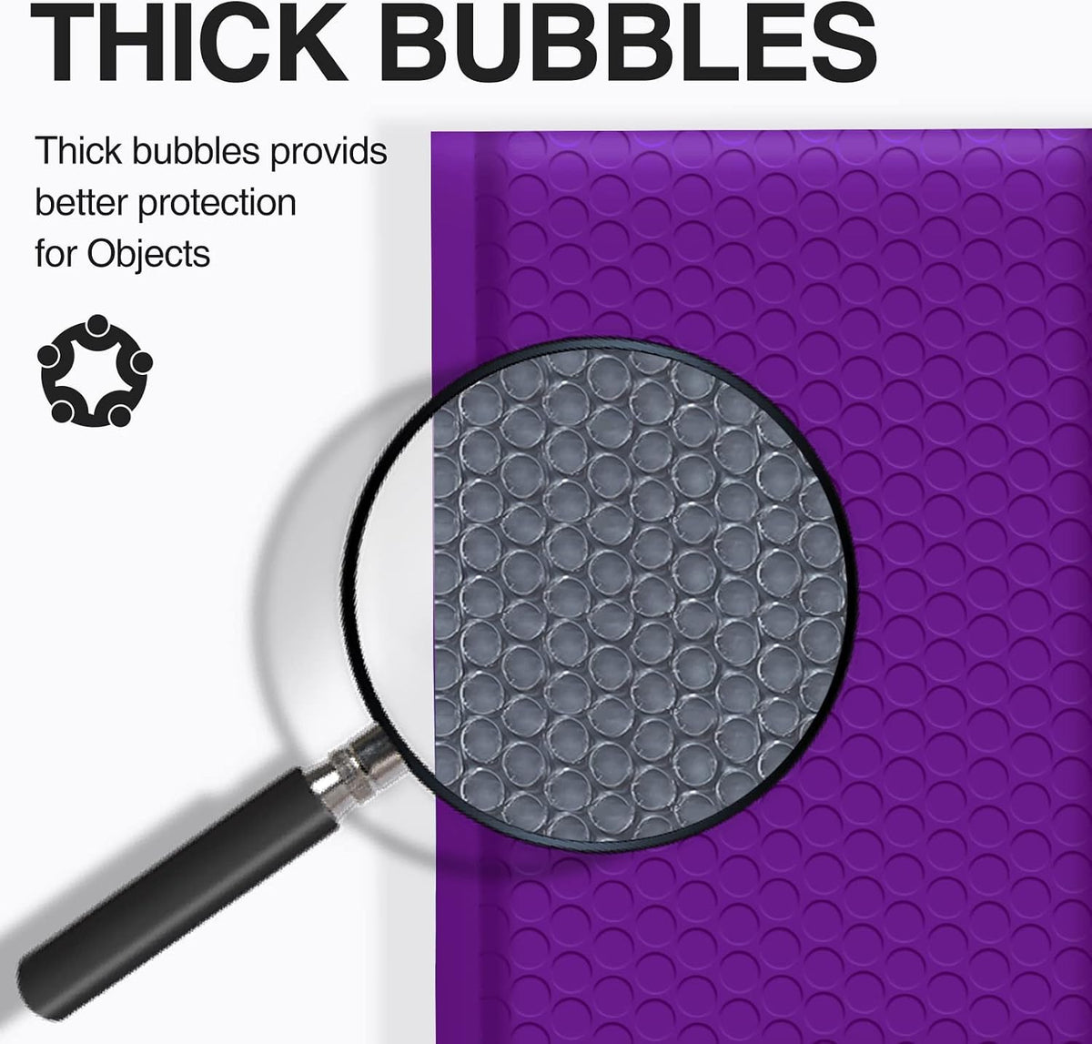 UCGOU Bubble Mailers 6x10 Inch Purple 25 Pack Poly Padded Envelopes Small Business