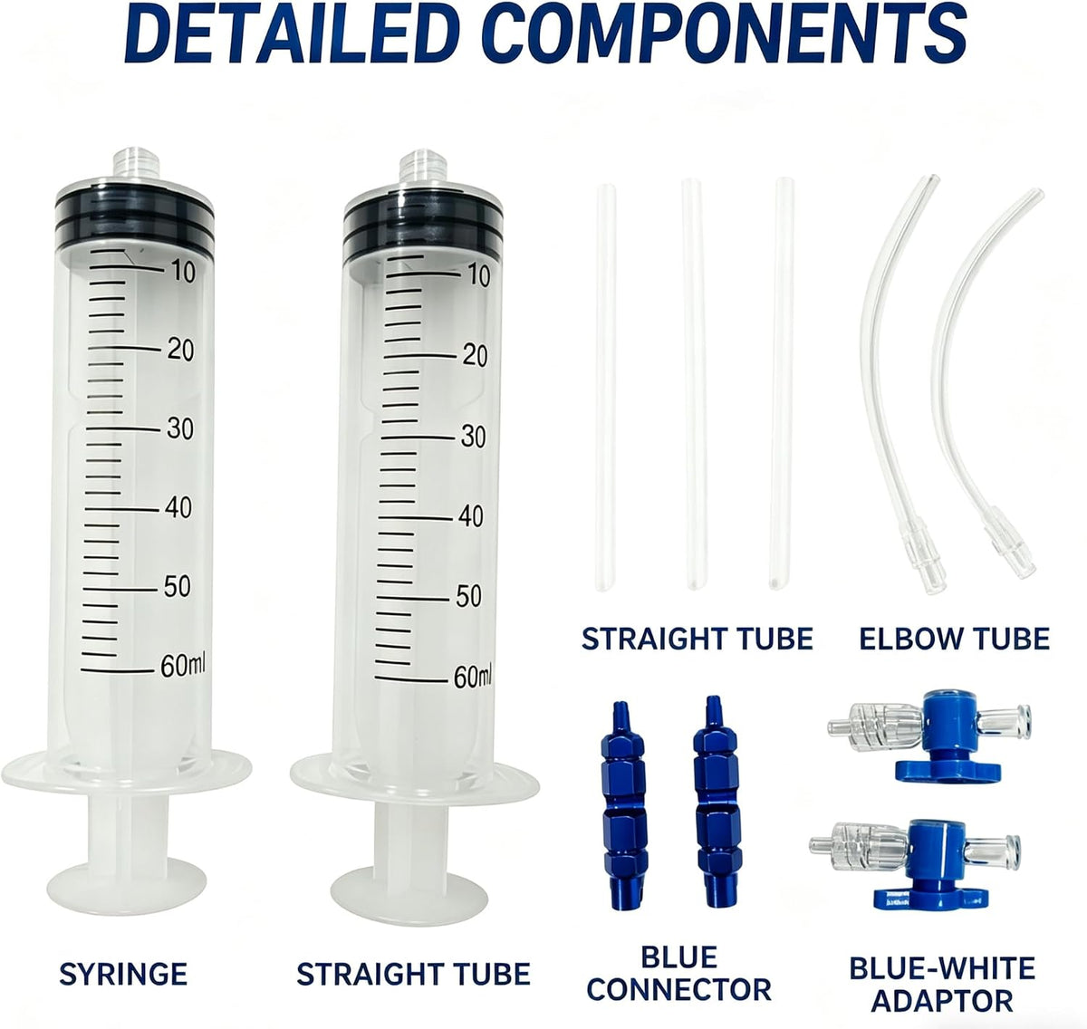 2PCS Tubeless Sealant Injector, 150ml Tire Sealant Injector for Tubeless