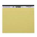 ROARING SPRING Wide Landscape Legal Pad, Canary Yellow, 2 Pads, 11" x 9.5"