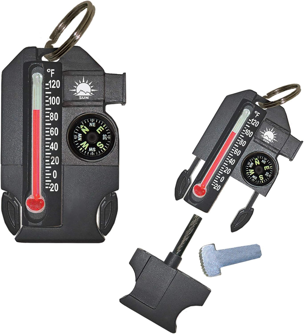 Sun Company Outsider - 4-in-1 Survival Multi-Tool | Compass, Thermometer, Whistle