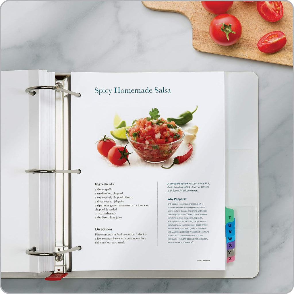 Cardinal Binder Dividers, A-Z Tabs, 3 Pack, Customizable Table of Contents Page
