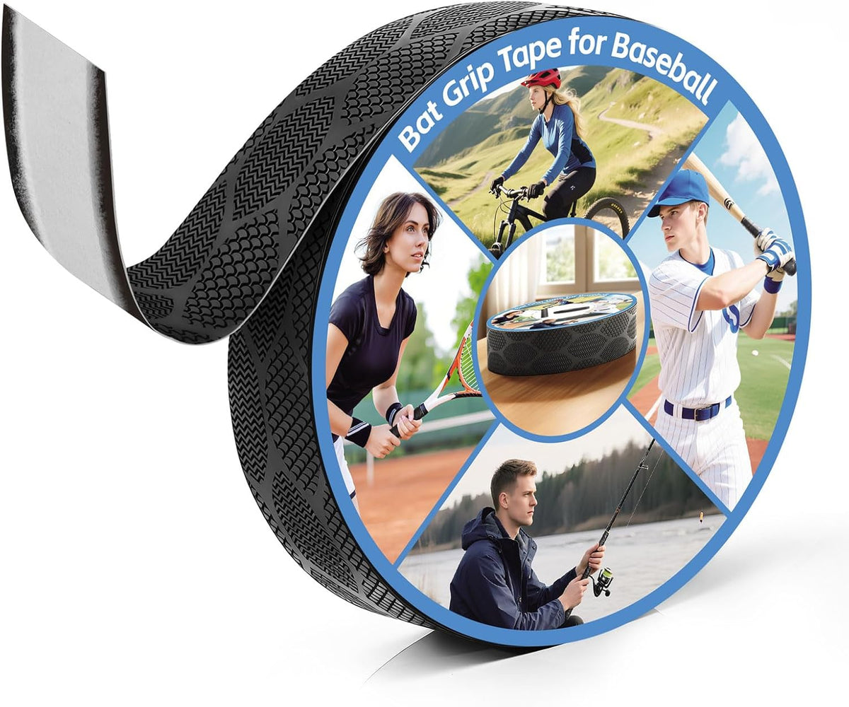 Maylanny 16.4 Ft x 1 in Pro Baseball Bat Grip Tape - PU with Starter Adhesive & Free