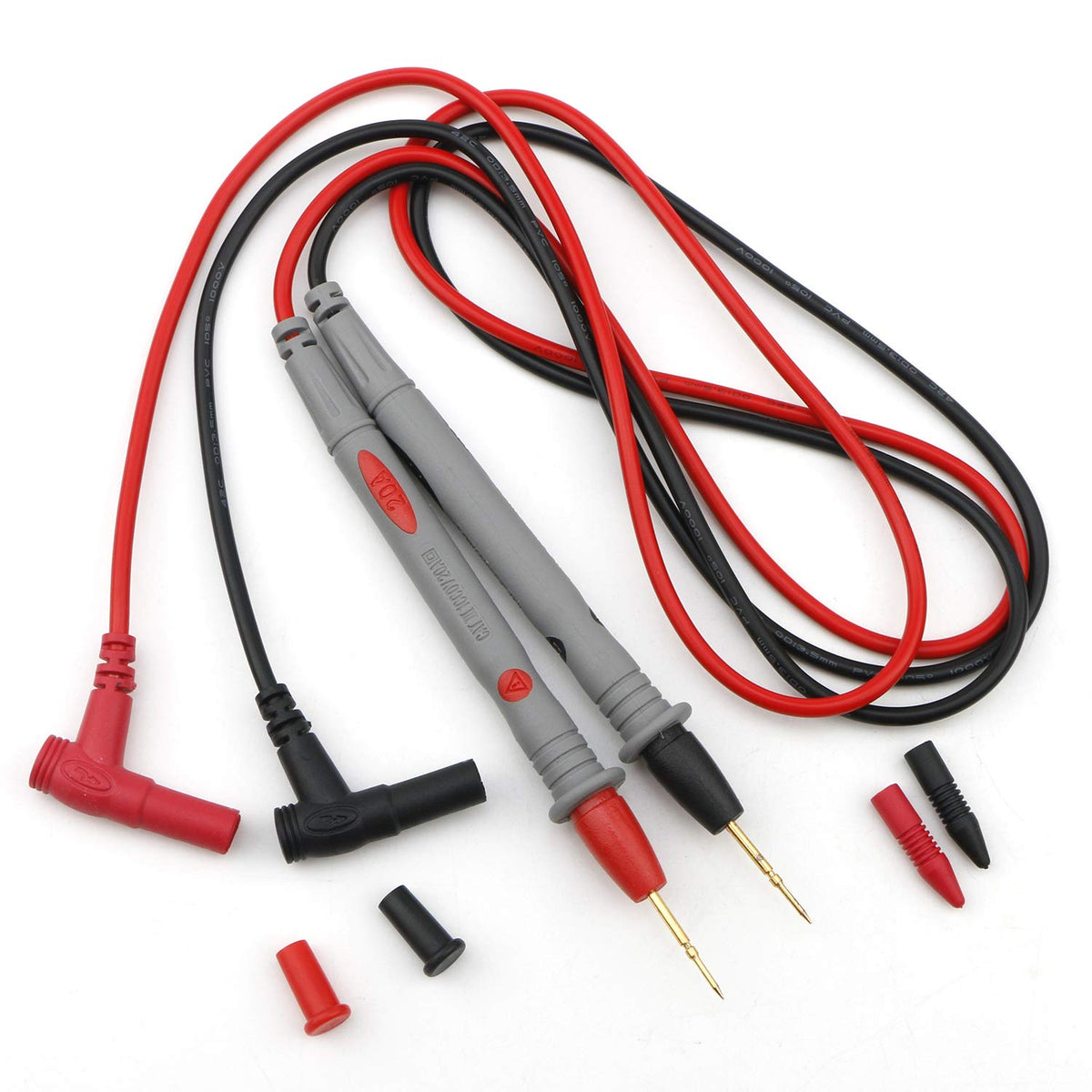 Ellbest 5 Pairs Universal Multimeter Test Leads 1000V 20A Digital Multimeter Probe Test