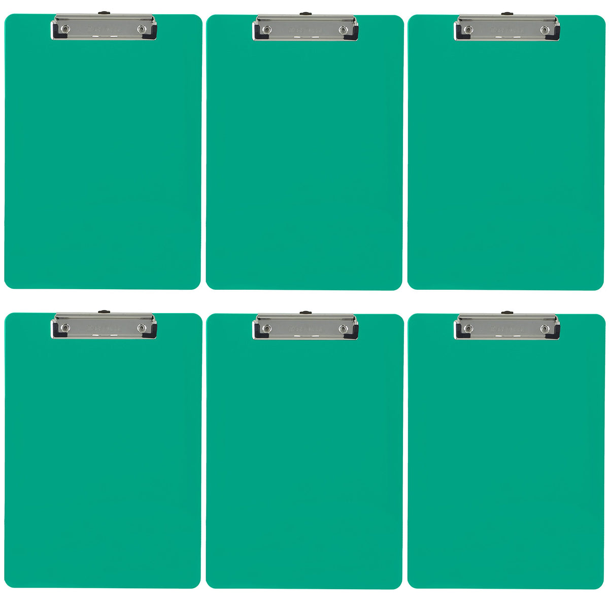 Trade Quest Black Plastic Clipboards Letter Size Low Profile (6-Pack)