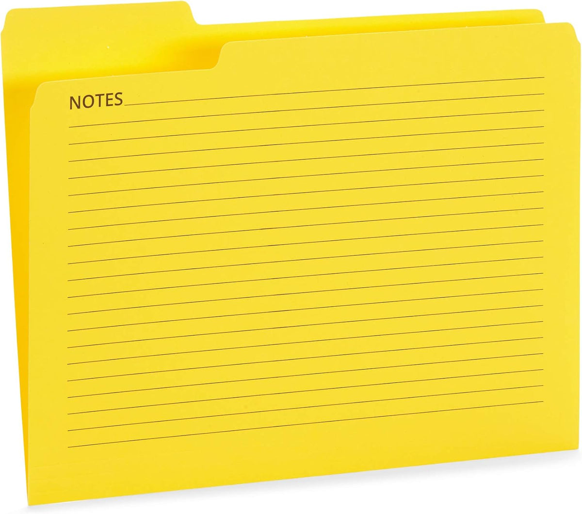Blue Summit Supplies 25 Notes File Folders, Letter Size, 1/3 Cut, Assorted